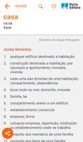 Dicionário Porto Editora imagem de tela 1