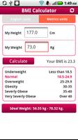 BMI Calculator Droid screenshot 2