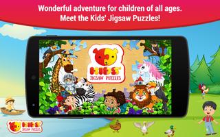 Puzzles for kids 80+ Jigsaws p Affiche