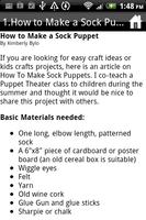 برنامه‌نما Puppet Making and Sock Puppets عکس از صفحه