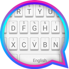 Pure White Theme&Emoji Keyboard icône