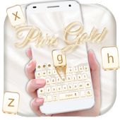 Pure Gold  Keyboard Theme أيقونة