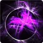 Purple Neon Emoji Ball biểu tượng