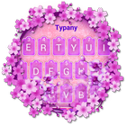 Purple Orchid Typany Keyboard Theme simgesi