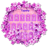 Purple Orchid Typany Keyboard Theme ไอคอน