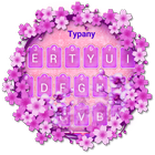 Purple Orchid Typany Keyboard Theme ikon