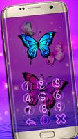 purple blue butterfly theme capture d'écran 1