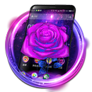 3D Galaxy Rose Theme APK