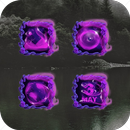 Purple Flower Smoke Icon Pack aplikacja