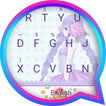 Purple Girl Anime Theme&Emoji Keyboard