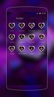 purple heart cute neon screenshot 2