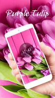 Purple Tulip Bloom Aroma Theme poster