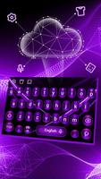 Purple Teclado Teclado Tema Poster