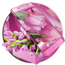 APK Pink Purple Tulip Flower Theme