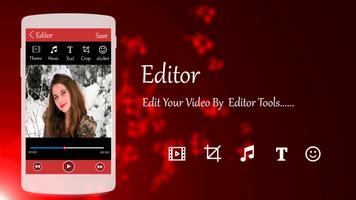 Photo Video Editor with Song capture d'écran 1