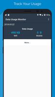 Wifi, 5G, 4G, 3G Data Usage Monitor Affiche