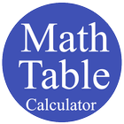 Math Table Calculator icône