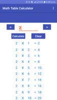 Math Table Calculator poster