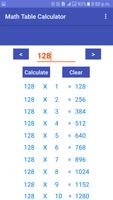 Math Table Calculator capture d'écran 3