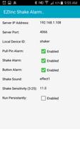 EZlinc Shake Alarm स्क्रीनशॉट 2