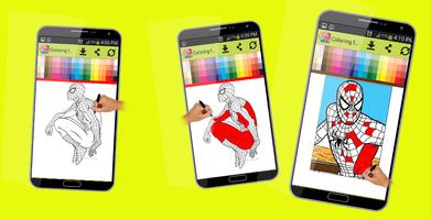 coloringo for spider man waw الملصق