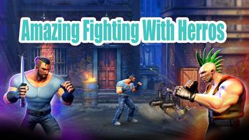 street fight gangster Battleground kung Simulator plakat