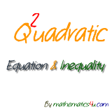 Quadratic Equation Inequality icône