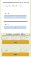 Quadratic Equation Inequality capture d'écran 1