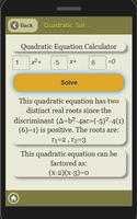 Quadratic Equation Inequality capture d'écran 2