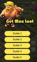 Get Max Loot Clash of Clan Guide Affiche