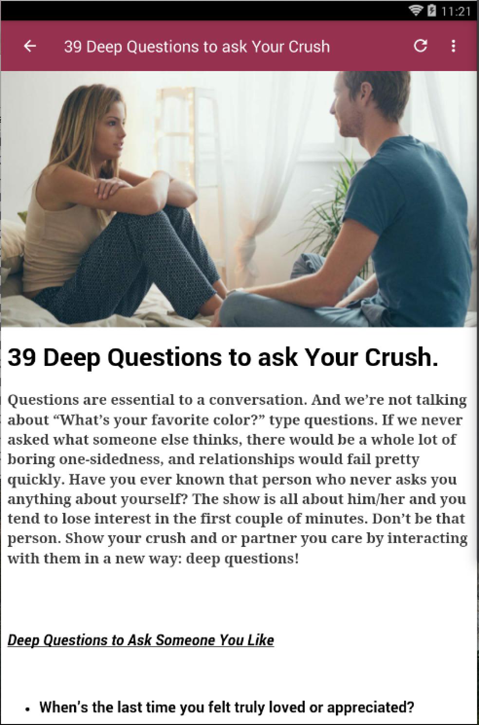 wallpapers 21 Questions To Ask Your Crush questions to ask your crush pour