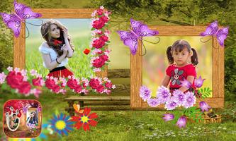 Natural Dual Photo Frame پوسٹر