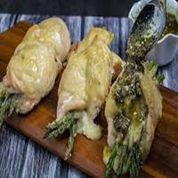 Asparagus Stuffed Chicken Affiche