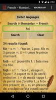 French Romanian Dictionary ảnh chụp màn hình 1