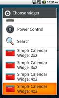 Simple Calendar Widget Free ภาพหน้าจอ 3