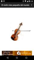 World's smallest violin poster