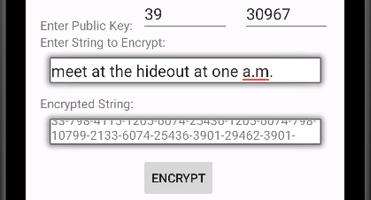 Text Message Encryptor (RSA) captura de pantalla 1