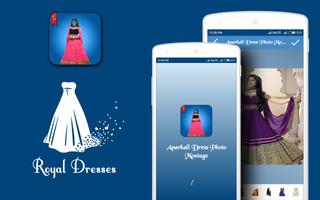 Anarkali Dress Photo Montage Affiche