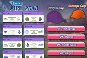 Schedule for IPL 2018: IPL Teams, Auctions & News スクリーンショット 1