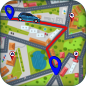 GPS Driving Route Finder with Map Navigation icon