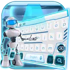 robot ai keyboard white future tech ícone