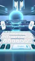 robot ai keyboard white future tech Cartaz