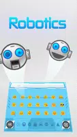 robot ai keyboard white future tech imagem de tela 2