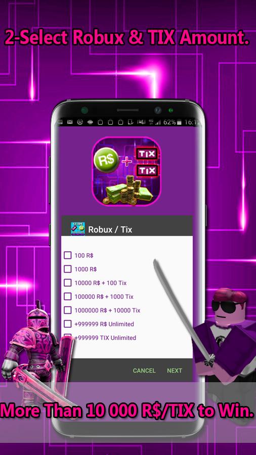 Free Robux Simulator Tix For Roblox Generator For Android Apk Download - roblox 3 cheats i know 999999 robux and tix roblox