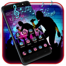 Rock Star Music Neon Theme APK