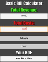 ROI Calculator - Calculate Return On Investment Affiche