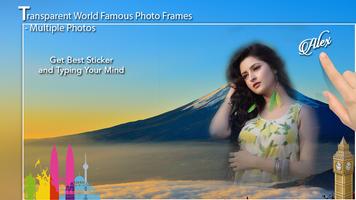 Transparent World Famous Photo Frames Multiple Affiche