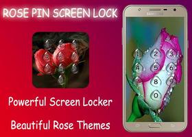 Rose Pin Screen Lock Affiche