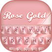 Rose Gold Seide Keyboard Thema