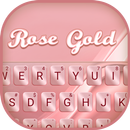 Rose Gold Silk Keyboard Theme APK